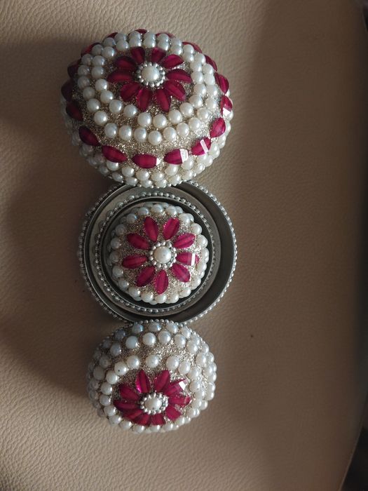 Conjunto de 3 caixas artesanais de Marrocos