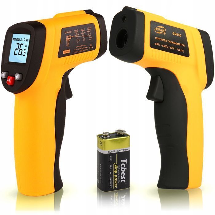 Pirometr Termometr Laserowy Bezdotykowy -50 +550°C
