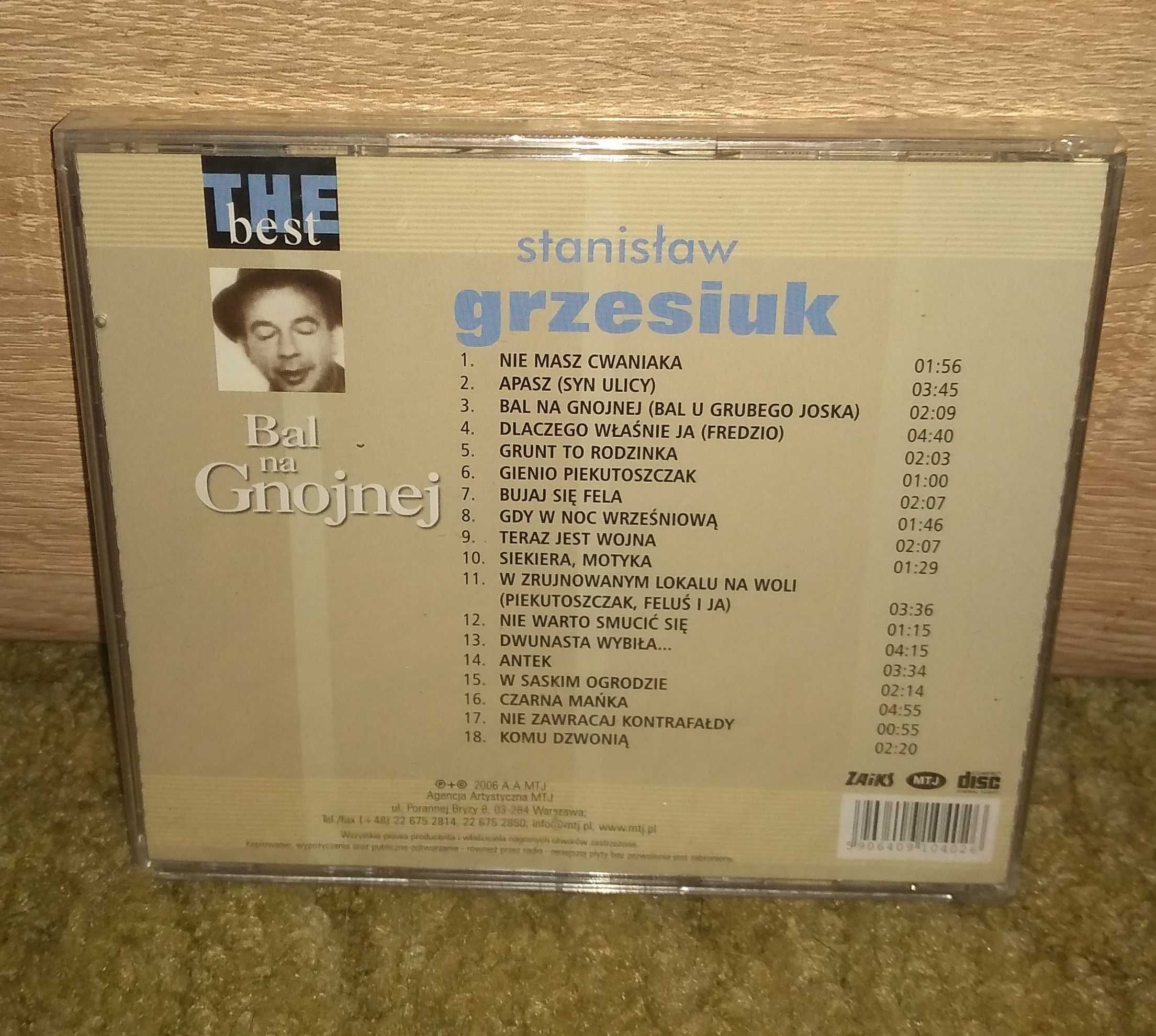 STANISŁAW Grzesiuk: Bal Na Gnojnej / ZŁOTA KOLEKCJA / CD / FOLIA /