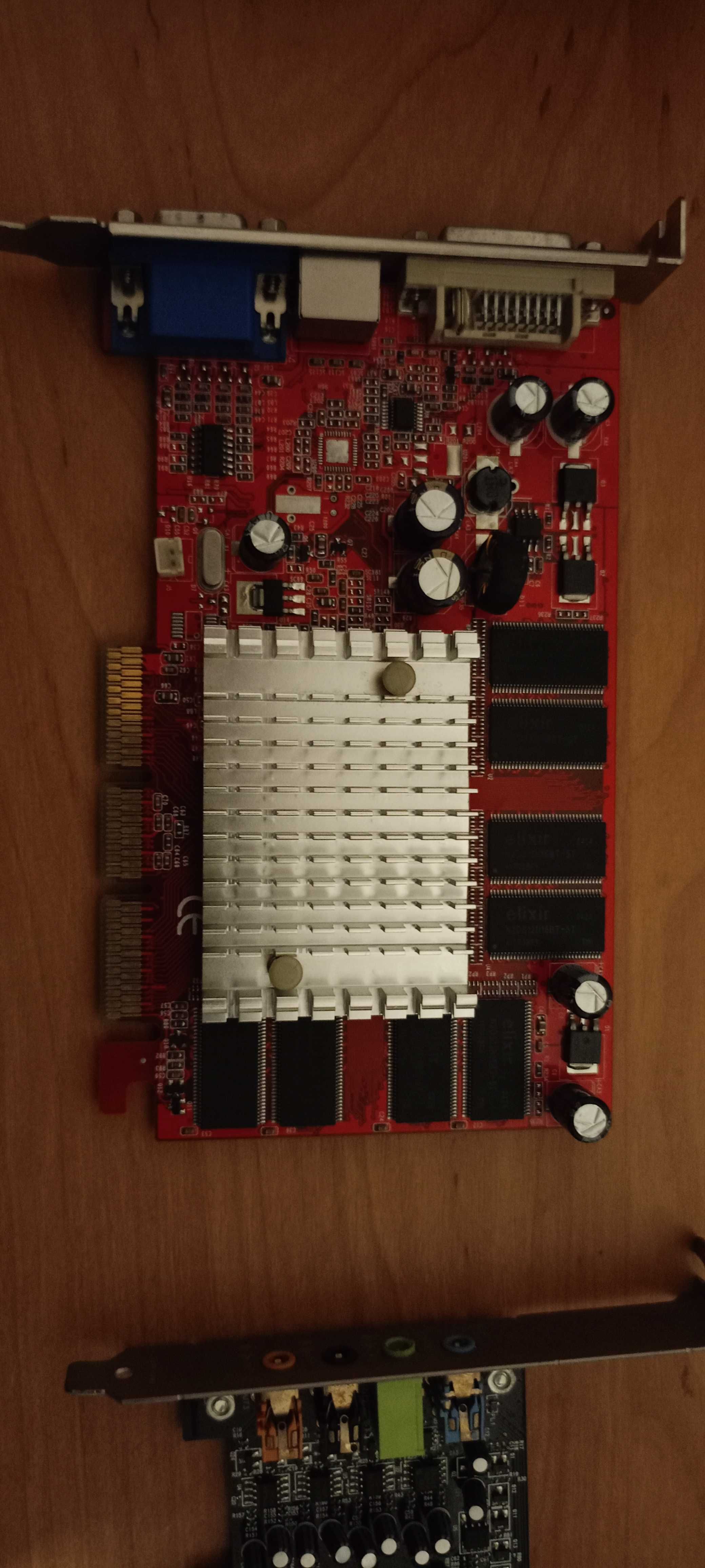 Płyta asrock k7nf2 raid, ram DDR 1 GB GeForce fx5200 soundblaster