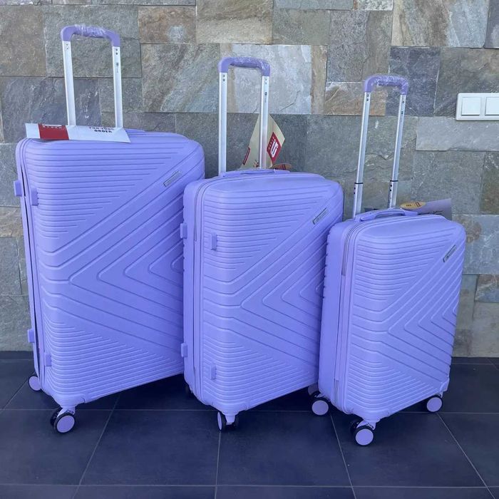 Дорожній чемодан на 8 колес ПОЛІПРОПІЛЕН Сумка Валіза Дорожный чемодан