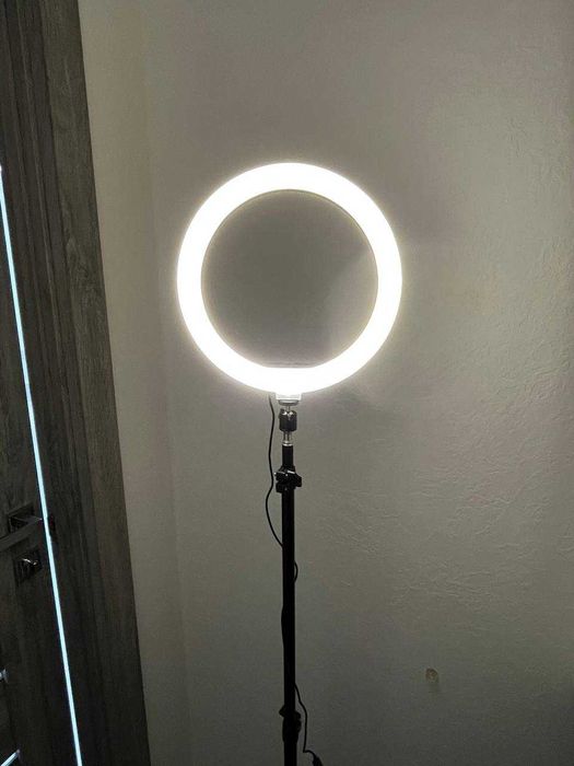 Кільцева ЛАМПА + ШТАТИВ 2 метра! Набір блогера! Професійне світло!