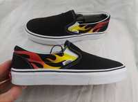 Оригінальні ексклюзивні Vans Slip on flames 38 р