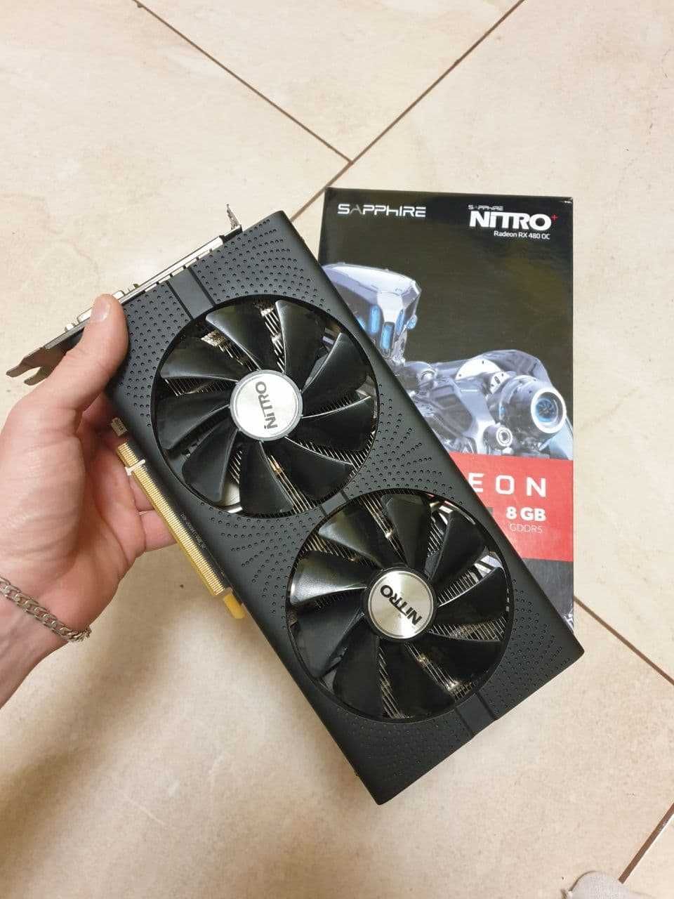 Відеокарта Sapphire Radeon Rx 480 Nitro 8Gb ( 470, 570, 580 ti 1060)