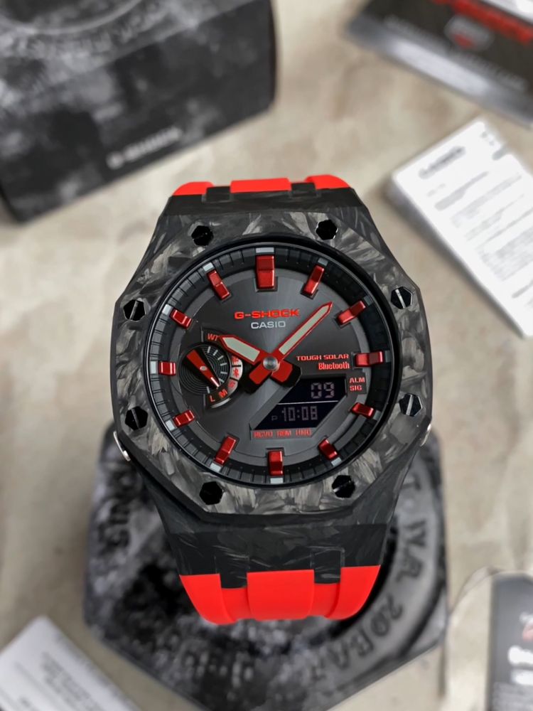 Custom Casio G-Shock GA-2100 Bluetooth. Casioak Carbon Fiber