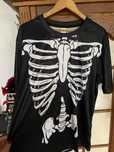 Super strój na Halloween  T-shirt kościotrup +maska roz XL - XXL