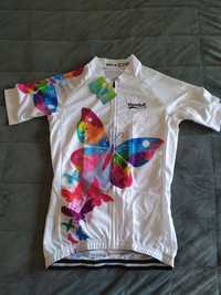 Koszulka damska rowerowa rozmiar M w motyle t-shirt z kieszeniami NOWA