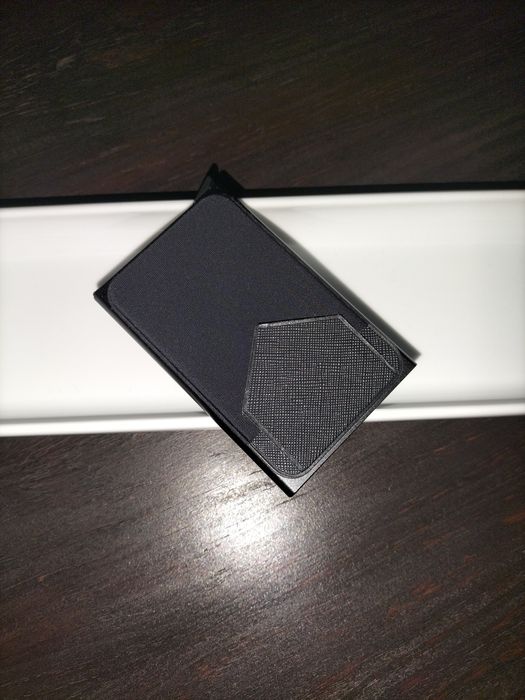 Porta cartões RFID preto blak com bolso extra