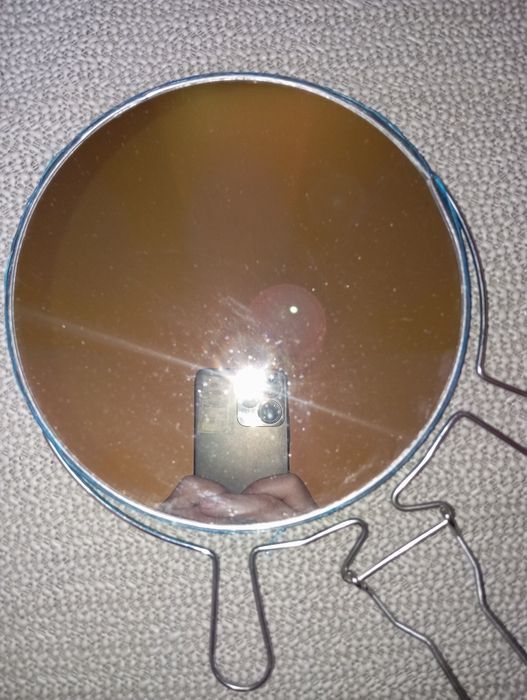 Lusterko dwustronne, średnica 19, 5 cm