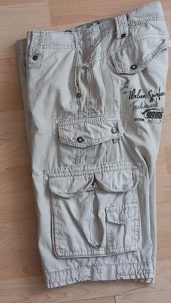 Urban Surface szorty vintage cargo*33*dł.63_33/pas 94cm 10 kies.
