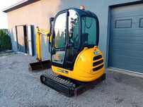 Minikoparka Jcb 8018 rozszerzane podwozie