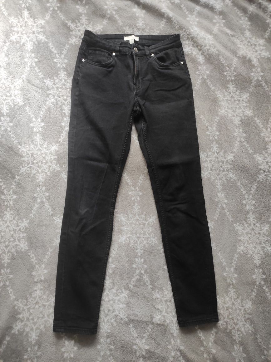 Czarne jeansy H&M 38