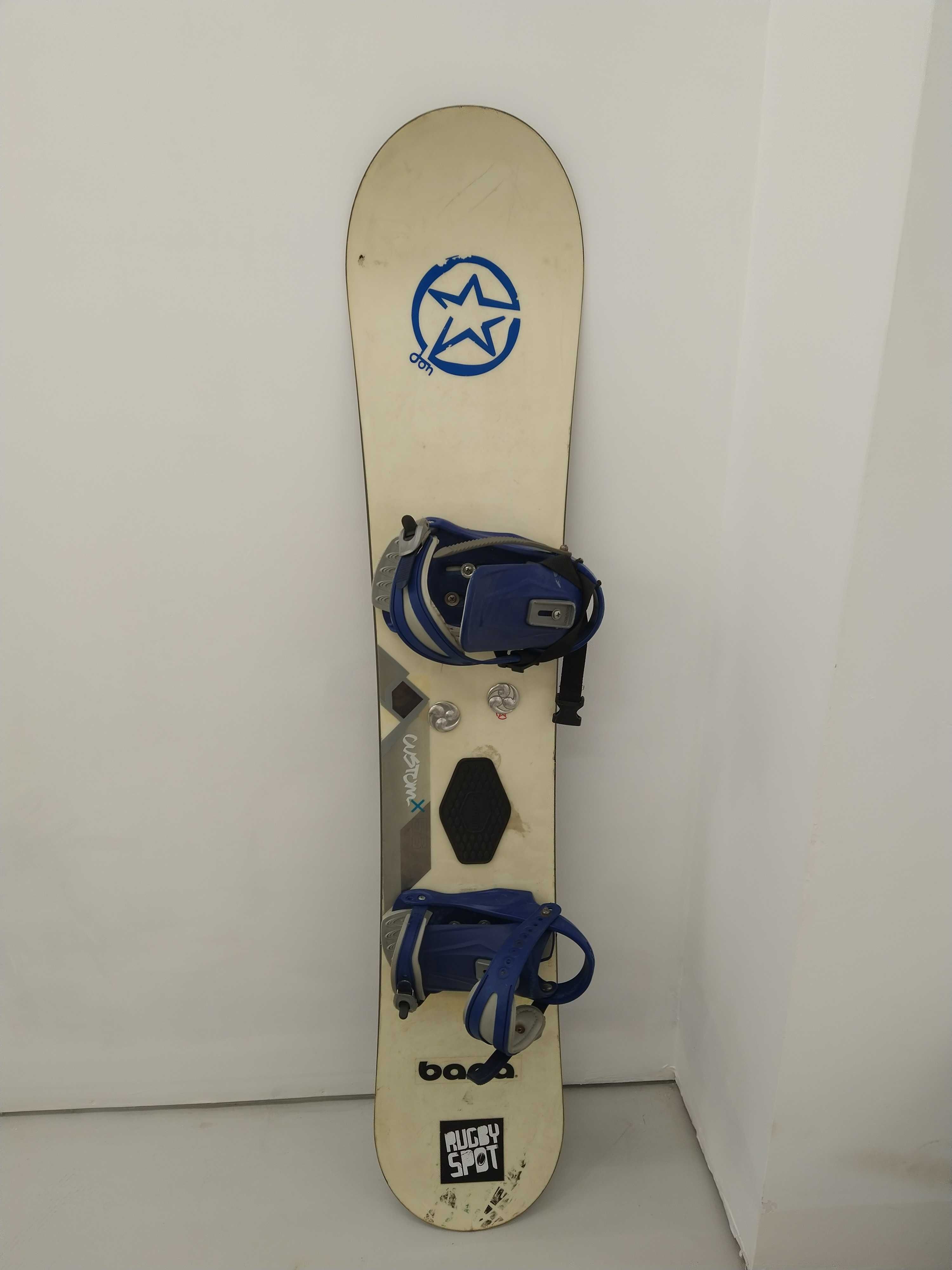Prancha Snowboard Burton Custom x 56 + Fixações + Capa Burton