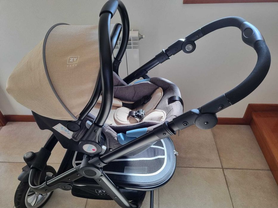 Carrinho passeio, alcofa e cadeira auto 3 em 1 (excelentes condições)