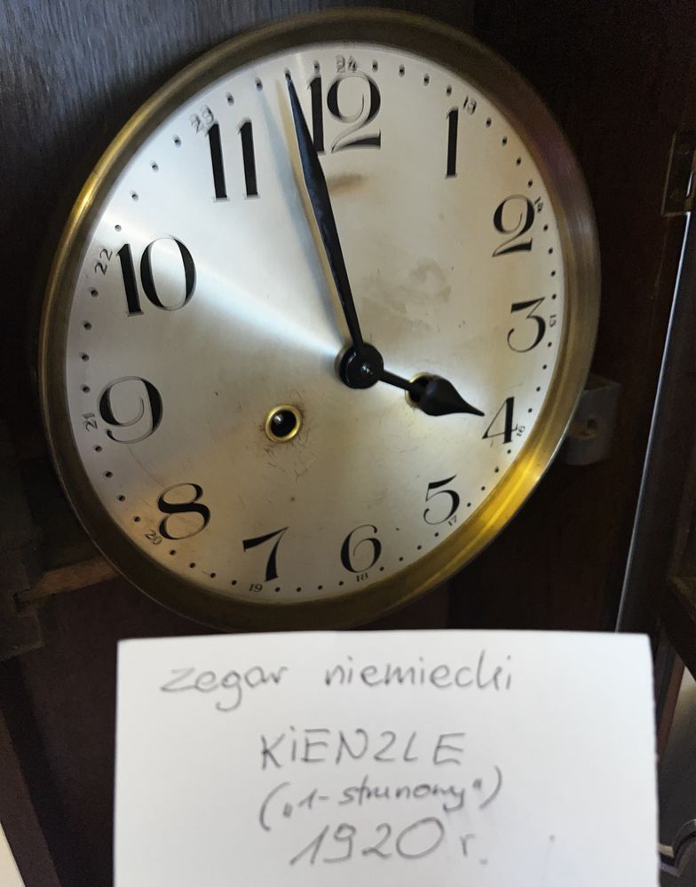 Zegar wahadłowy Kienzle wiszący Lata 20-te XX wieku