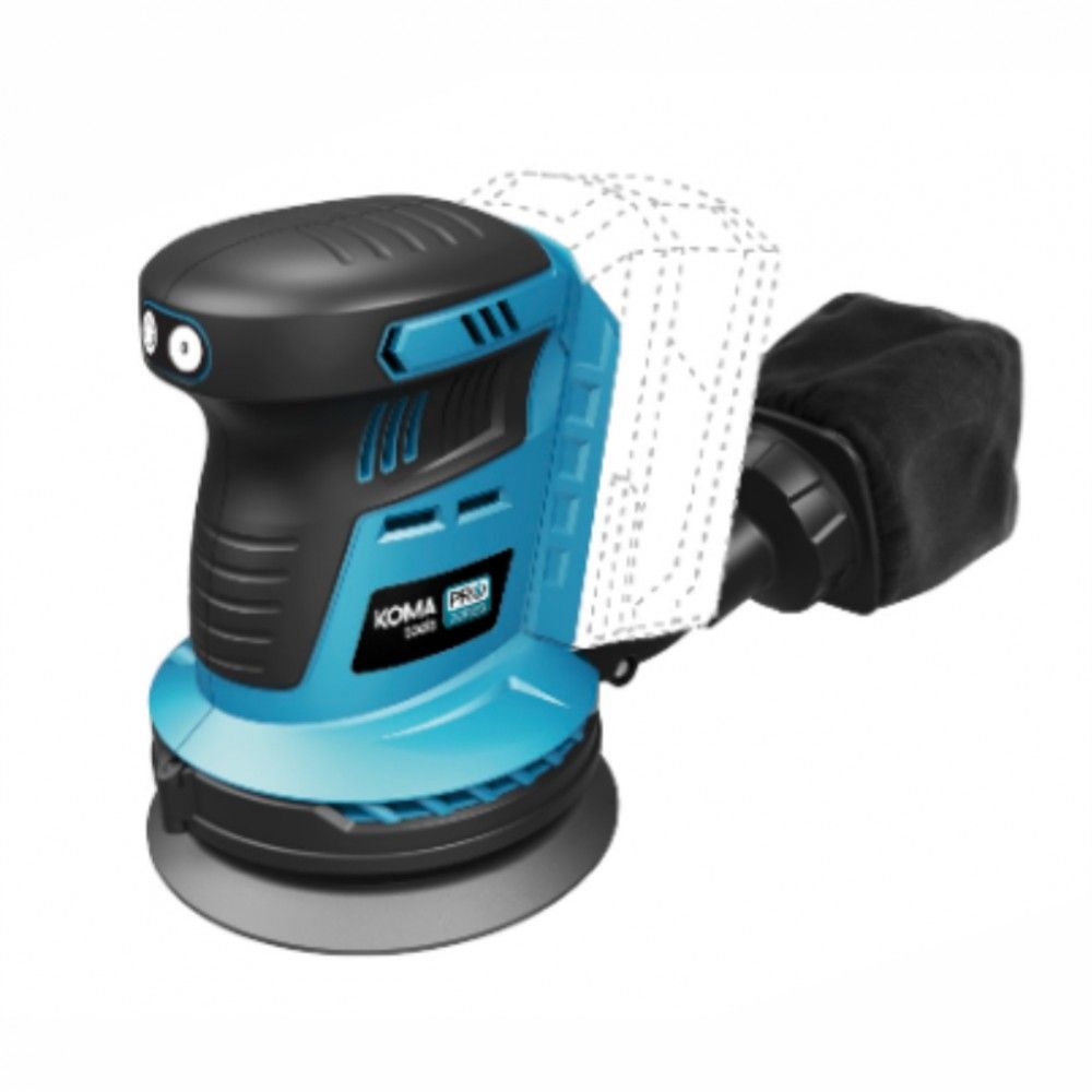 LIXADORA EXCENTRICA 20V BRUSHLESS (SEM BATERIA E CARREGADOR) KOMA TOO