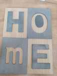 Obraz Home drewno/beton