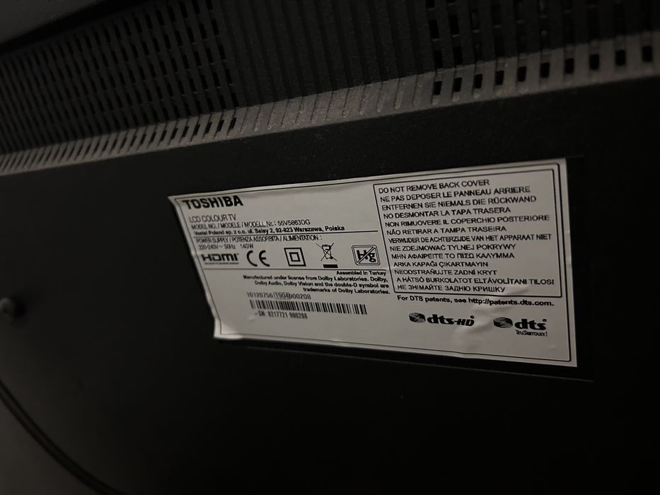 Smart tv toshiba 55”