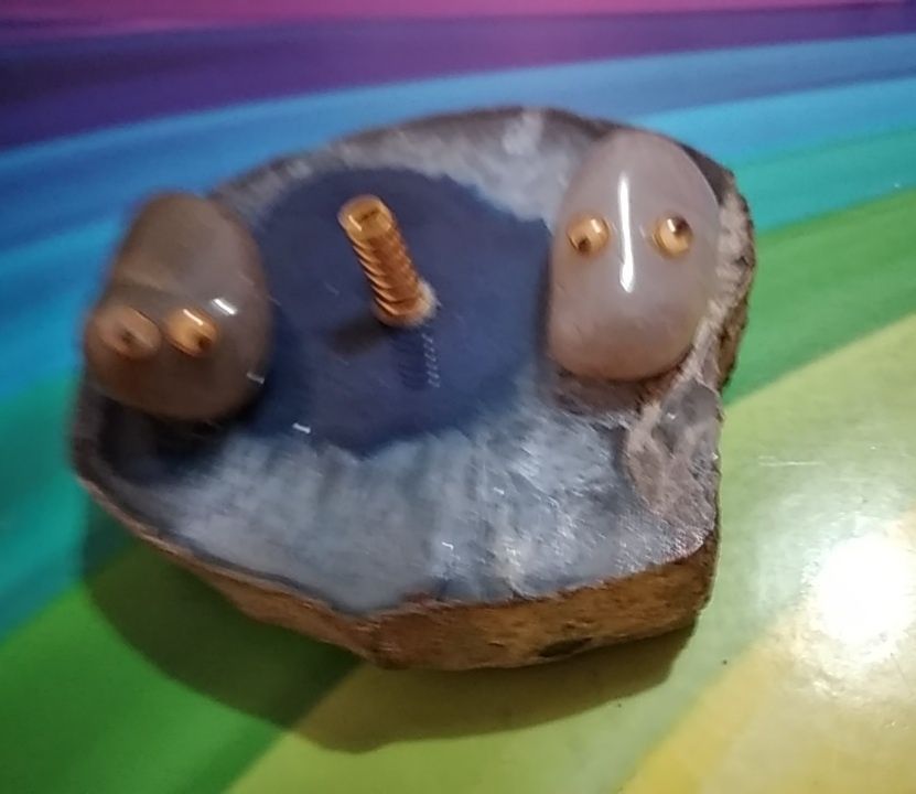 Placa de ágata contra o mau olhado