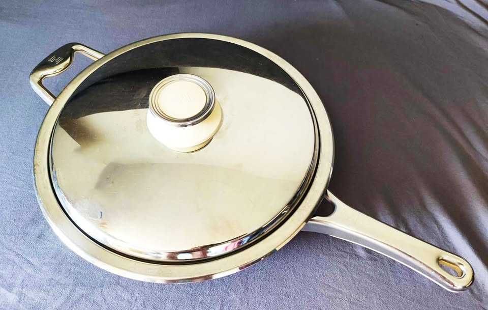 Patelnia Zepter 28 cm z pokrywką. Działa na indukcji!