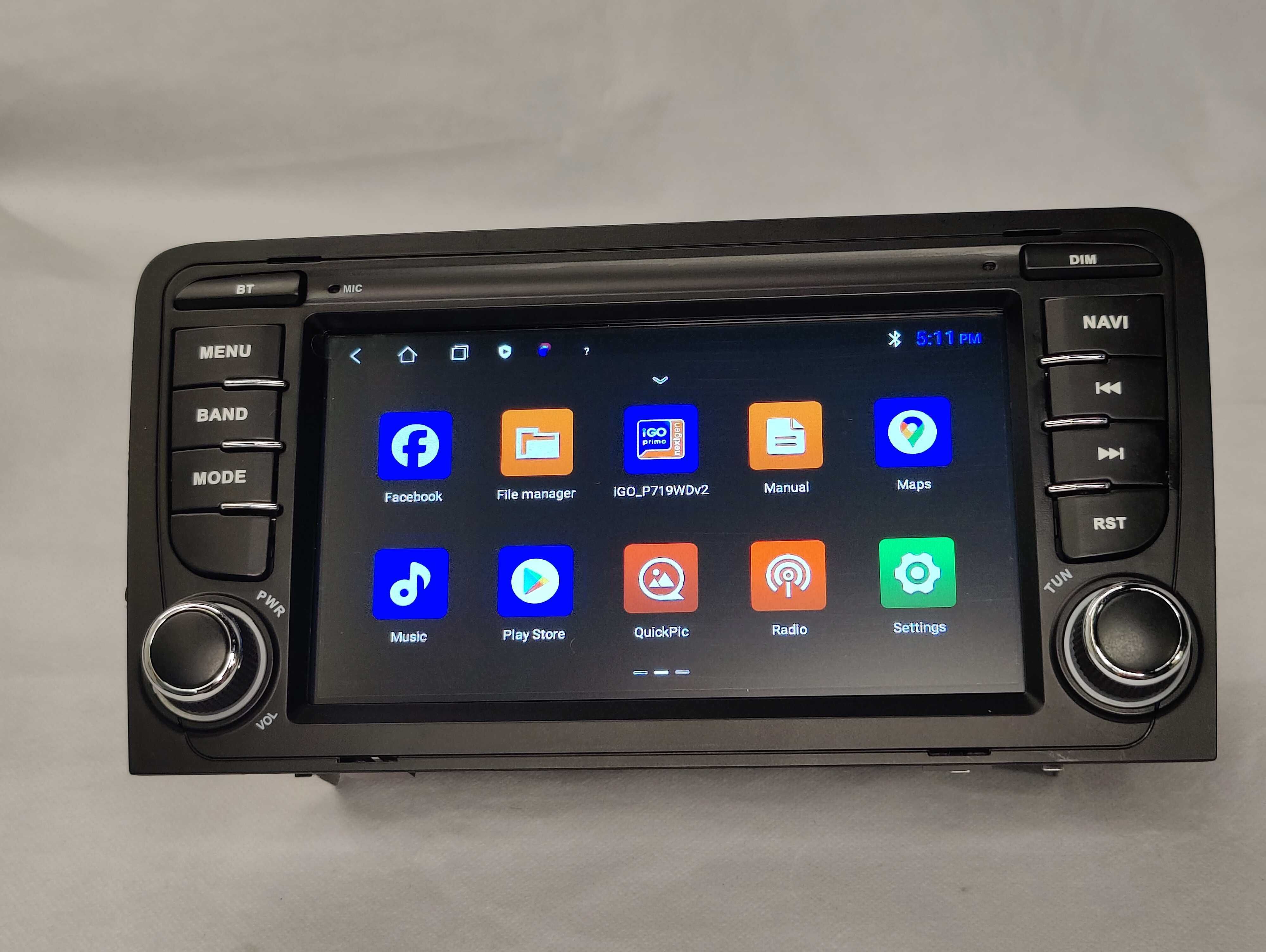 Radio 2 DIN Android Audi A3 – WIFI GPS Bluetooth 2GB RAM - Novo