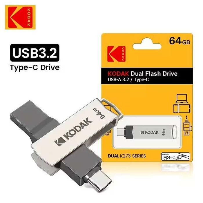 Pen Drive Kodak Dual Flash Drive K273 64GB USB-A / USB-C (3.2)