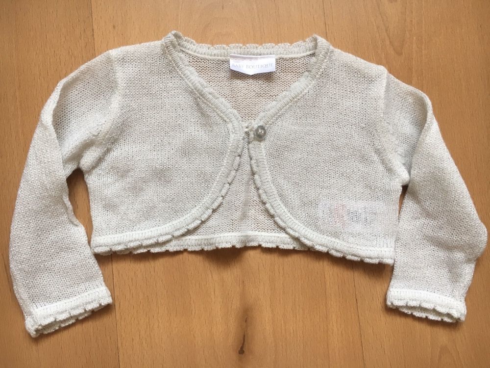 Piękna, elegancka sukienka dla księżniczki, z bolerkiem, r.68, NOWA