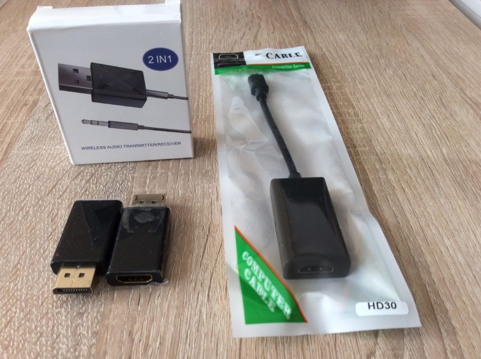 Przejściówka,Adapter,PS4/3/2,Xbox,HDMI VGA,DVI HDMI,DVI VGA,kable,Appl