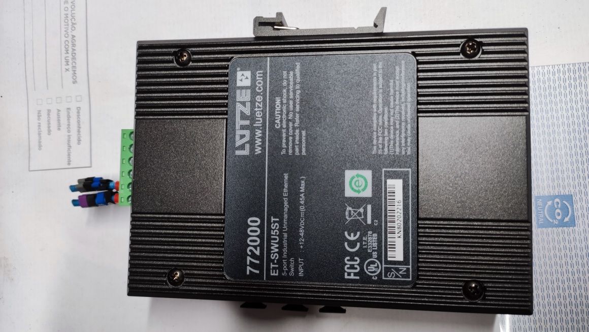 Router/switch industrial Lutze