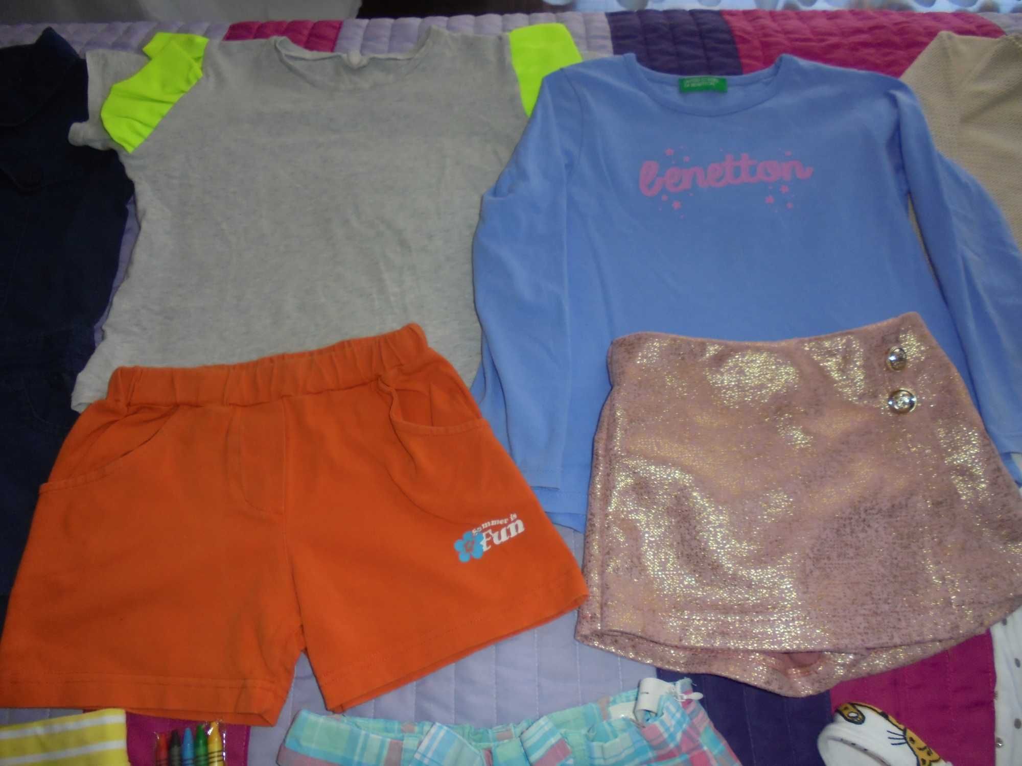 lote de roupa de menina a carteira as flores