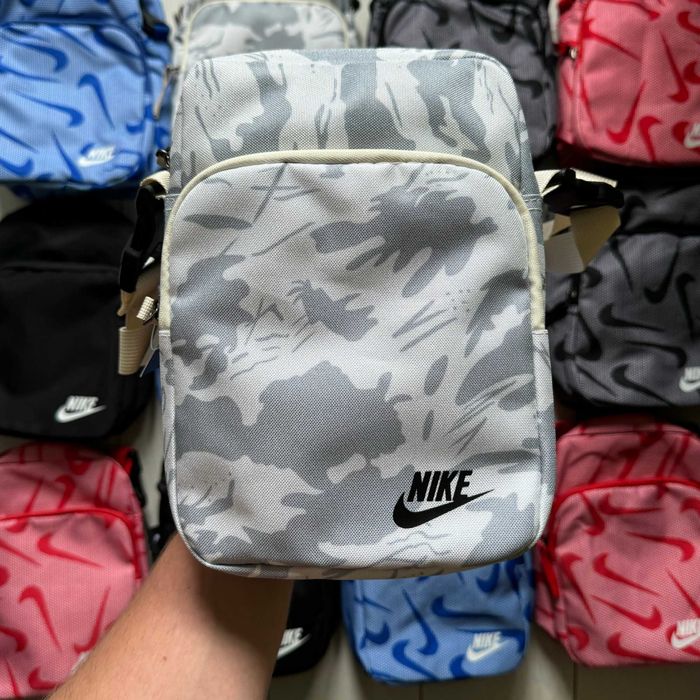 Сумка через плече Nike Heritage(Чорний,Сірий,Білий,Синій,Червоний).