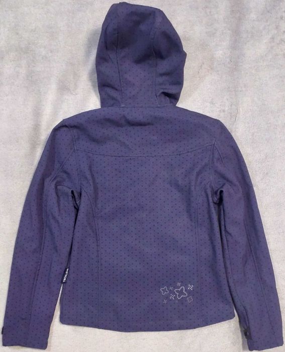 Nowa kurtka softshell z kapturem C&A TechLove EU 152 fioletowa