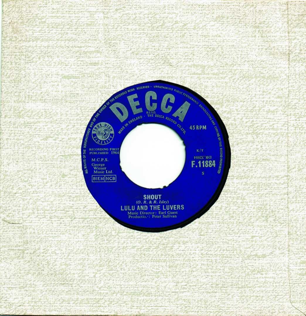 Lulu And The Luvers* – Shout -  7" 45 rpm - 1964
