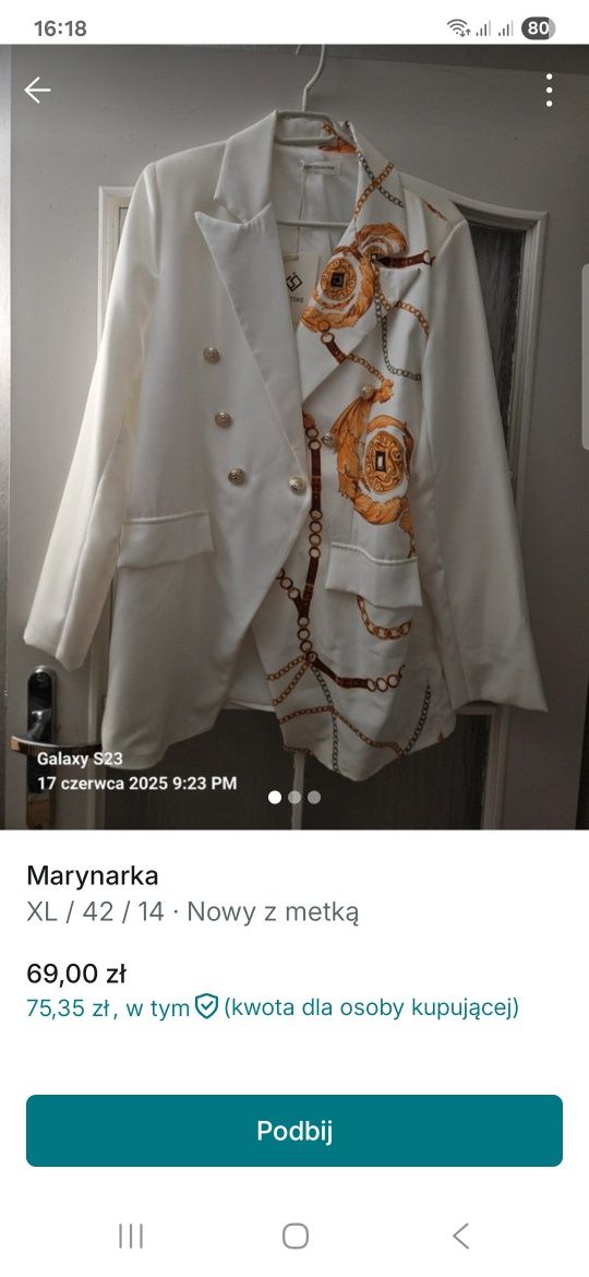 Marynarka żakiet
