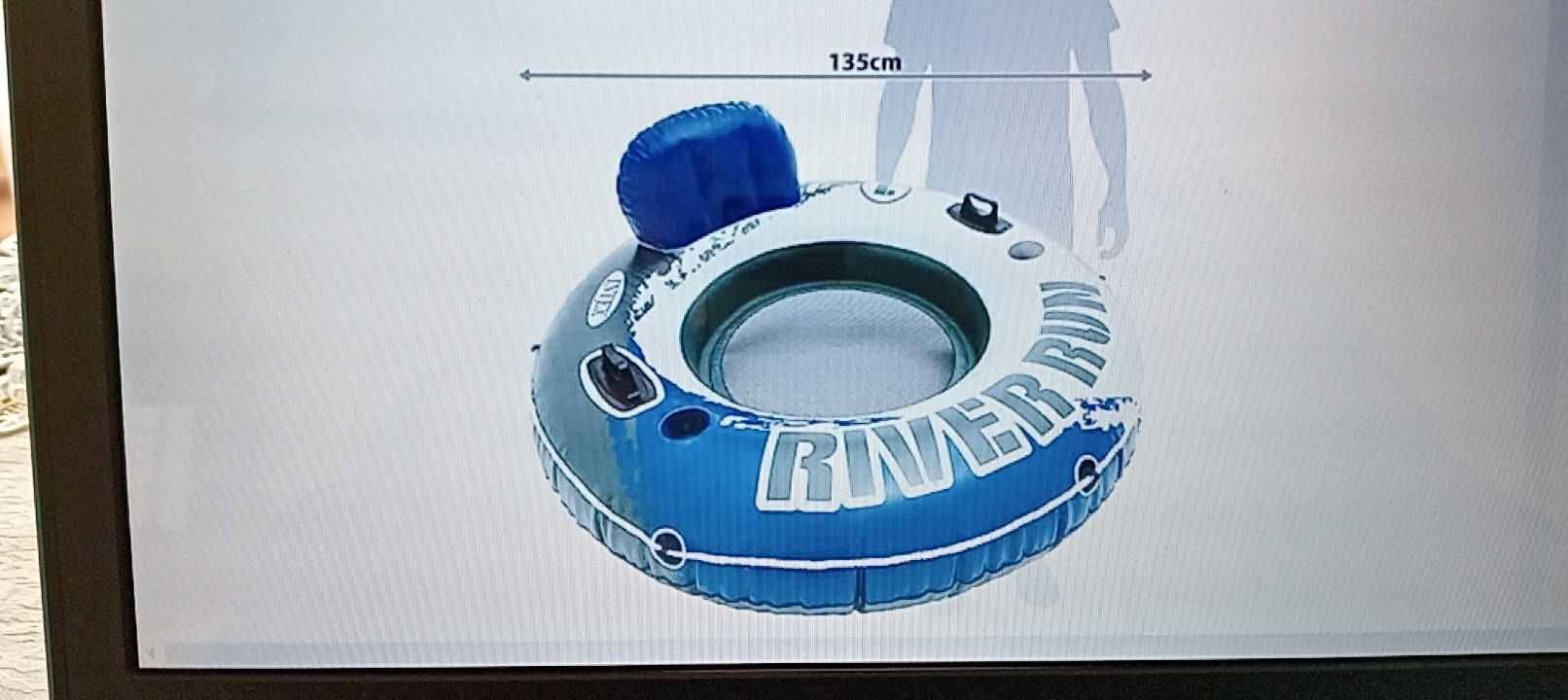 Fotel koło dmuchane do pływania Intex