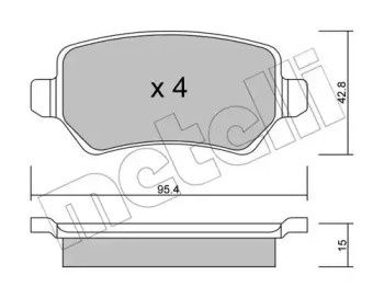 Тормозні колодки Opel Astra G