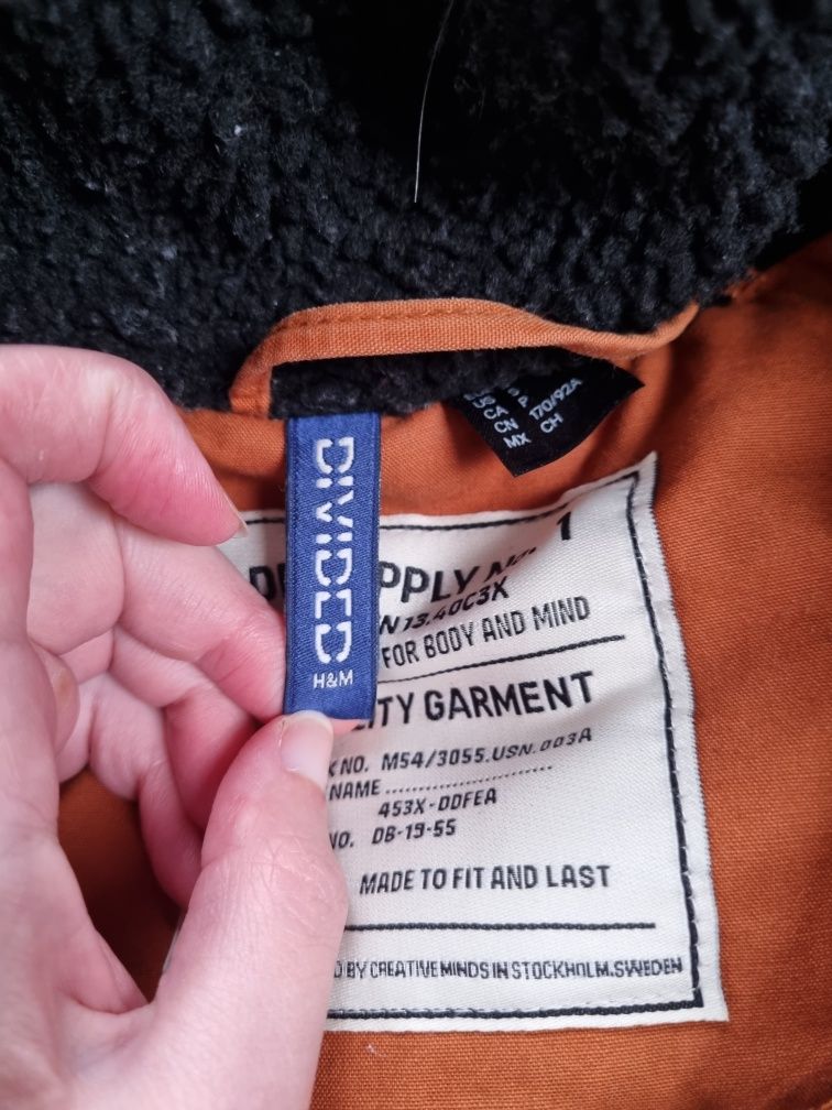 Pomarańczowa kurtka męska rozmiar S H&M