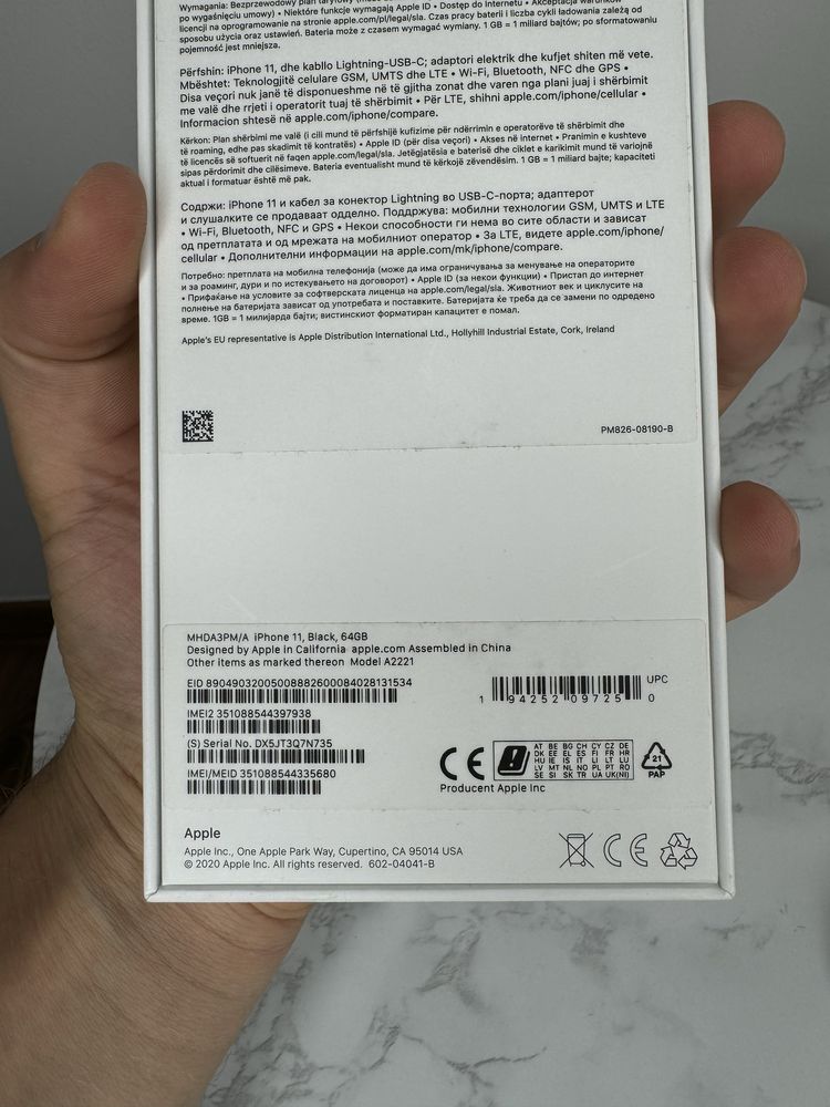 Używany Iphone 11 64 GB Black Telefon Komórkowy