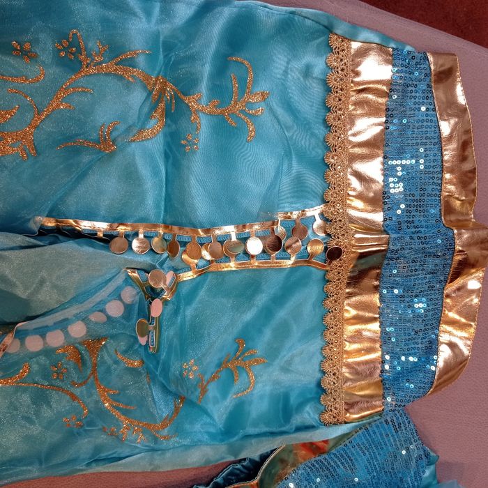 Strój przebranie karnawałowe księżniczka Jasmina Alladyn r.128-134