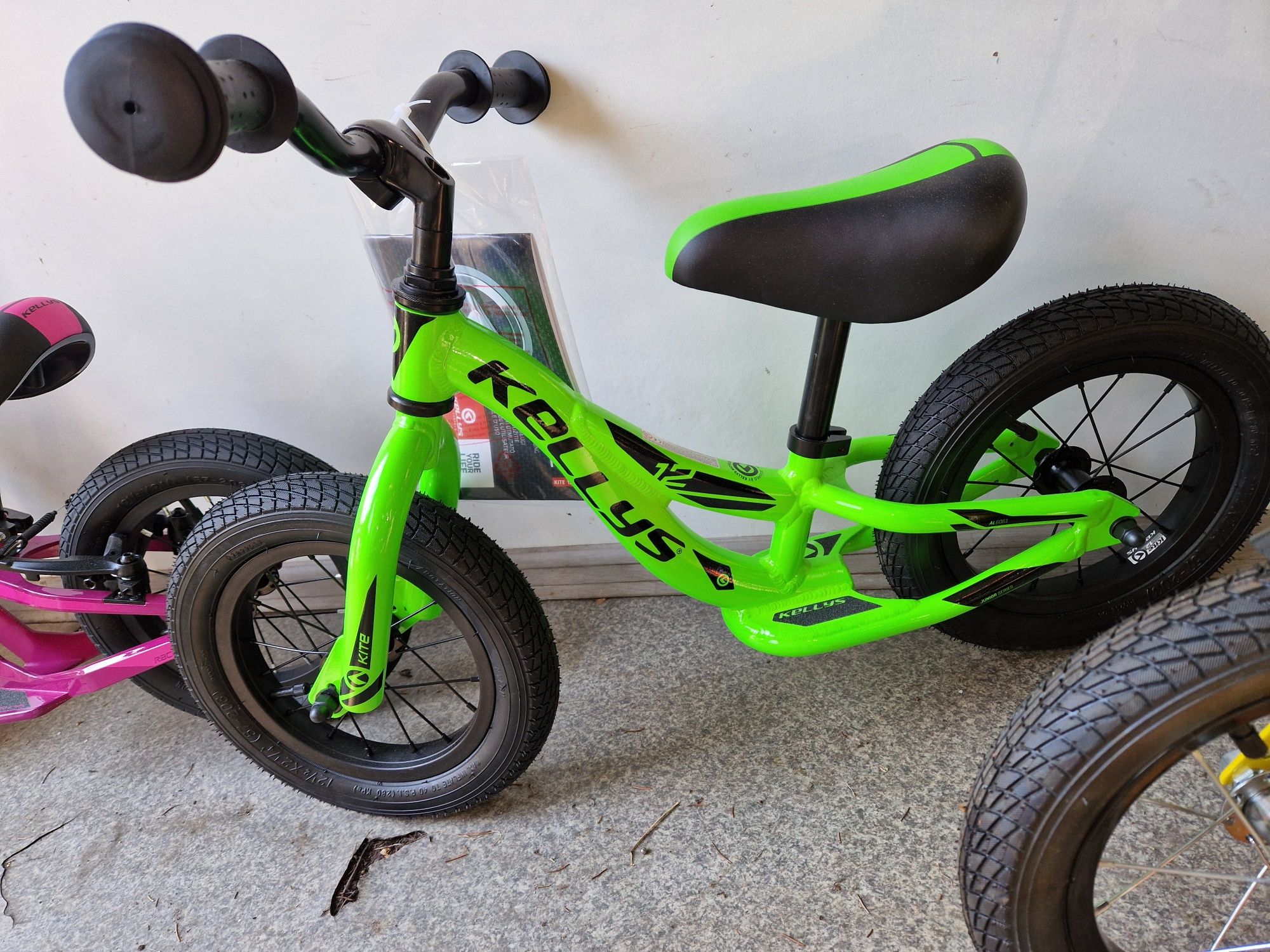 Nowy rowerek biegowy Kellys Kite zielony neon 3.9kg !!