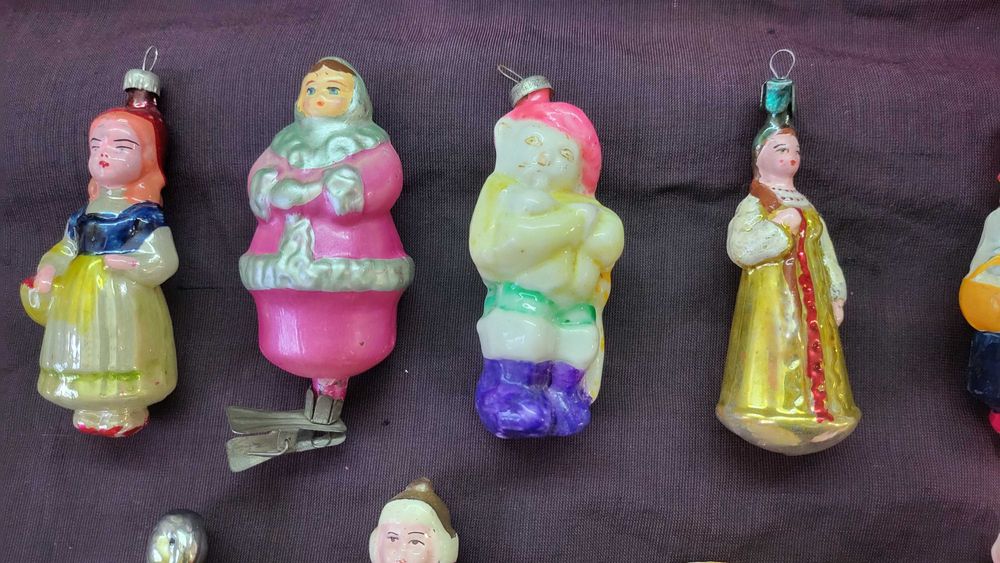 елочные винтажные игрушки  ссср
