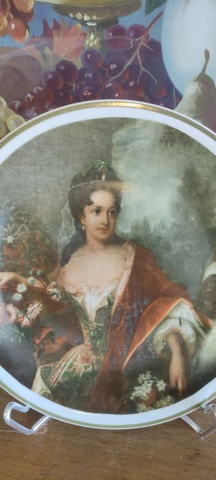 Talerz "Portret Hrabiny Cosel" Malarz dworu Augusta II