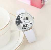 Zegarek Micky Mouse dla dzieci lub dorosłych biały pasek.