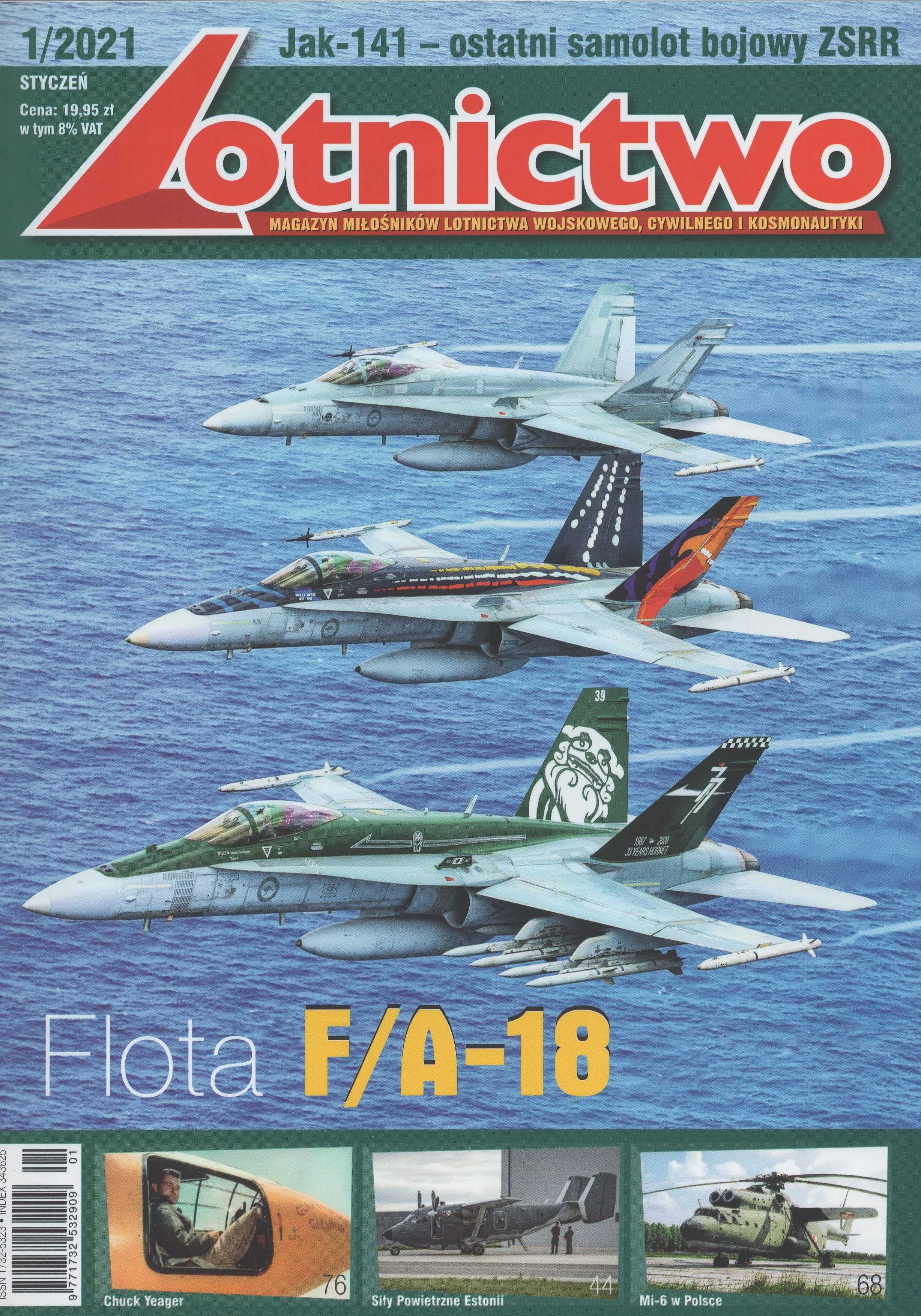 Lotnictwo - numer 1 - styczeń - 2021 - magazyn - samolot F/A-18
