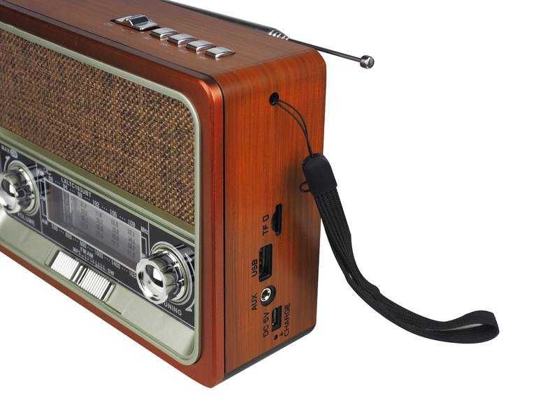 Radio przenośne FM LTC NETTA retro BT z solarem LXLTC103UBT