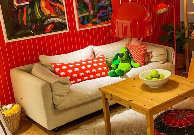 Sofy IKEA "SIRIKIT", K. Mobring, 2szt. sprężyny, vintage