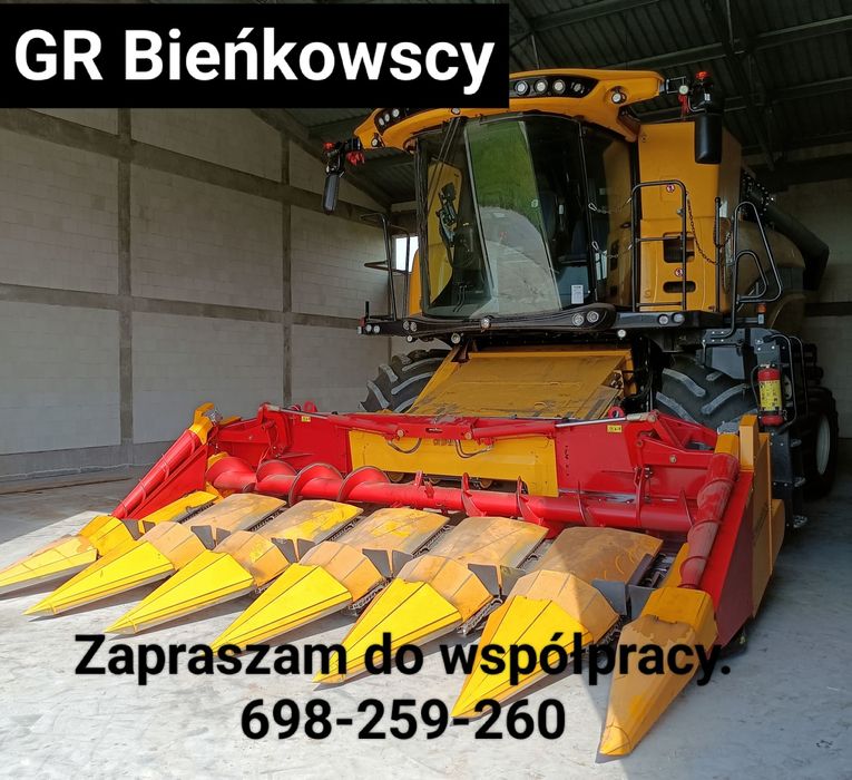 Koszenie kombajnem usługi zbioru zbóż rzepaku i kukurydzy