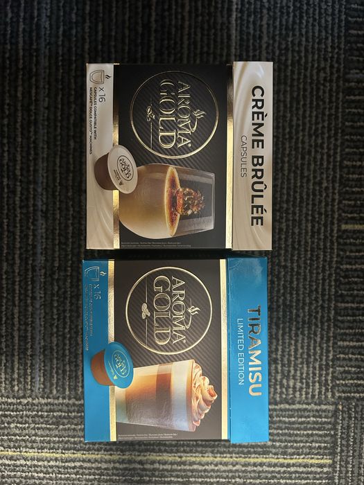 Kapsulki Aroma Gold do ekspresu Dolce Gusto.