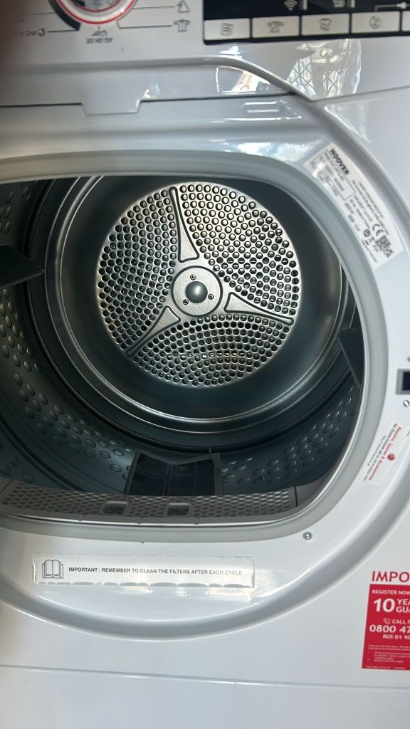 Máquina de secar roupa hoover 9kg Exaustão