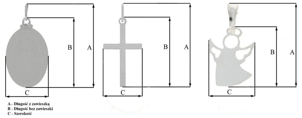 Złoty krzyżyk z Orłem krzyż Bóg Honor Ojczyzna złoto pr. 585 ZK086